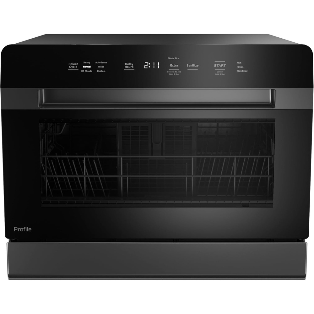 GE Profile Countertop Dishwasher, Energy Star, 6 place settings, 6 wash cycles, WiFi Connected, with Built-In Capabilities