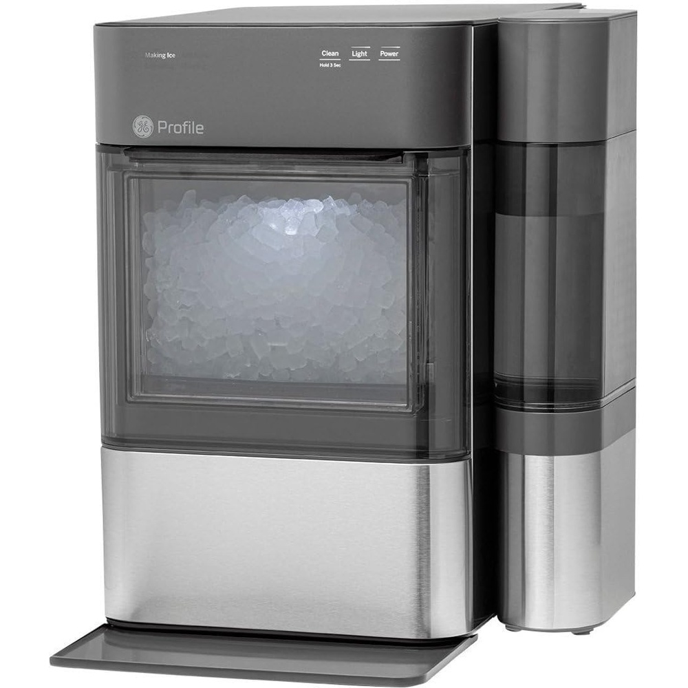 GE Profile Opal 2.0 with 0.75 Gallon Tank, Chewable Crunchable Countertop Nugget Ice Maker, Scoop included, 38 lbs in 24 hours, Pellet Ice Machine with WiFi & Smart Connected, Stainless Steel(Stainless Steel)