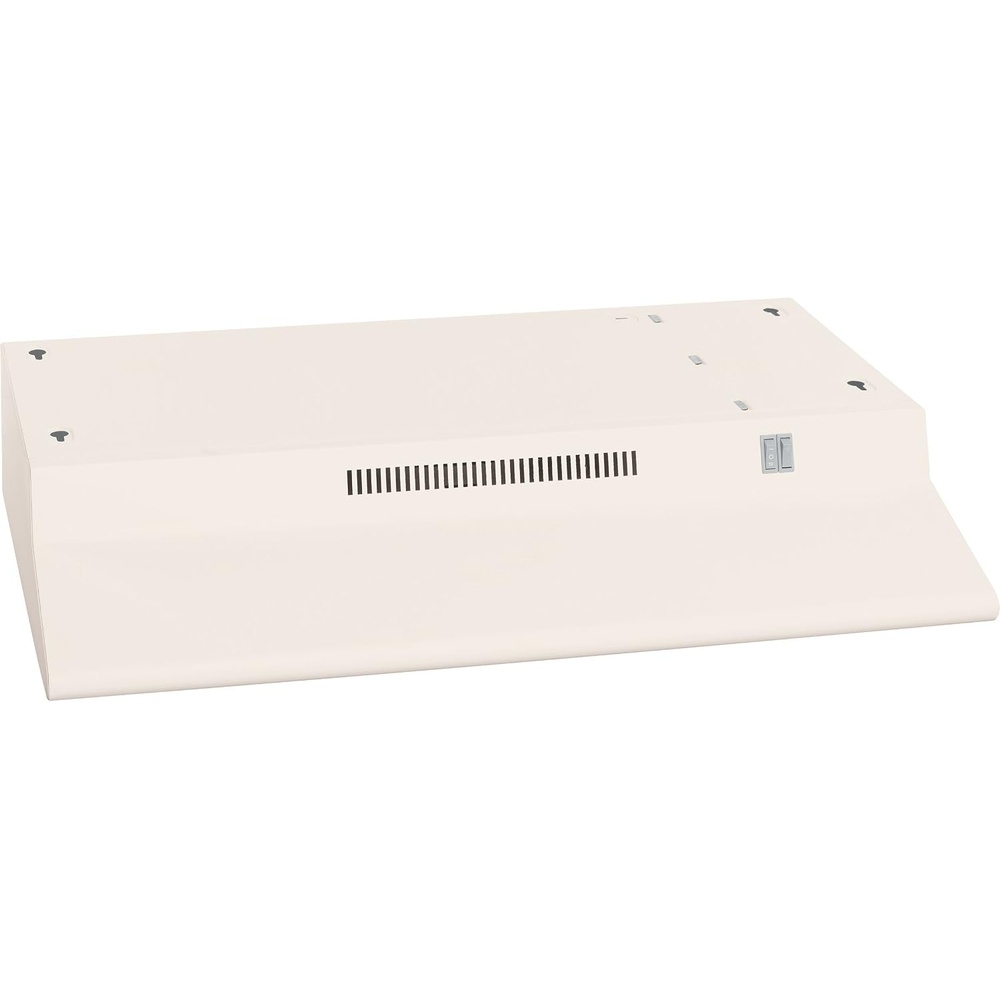 GE Under Cabinet Range Hood | 30-Inch Kitchen Exhaust Fan with 2 Speeds, Cooktop Lighting & Included Filter | Kitchen Essentials | Top or Rear Exhaust Capability | Non-Vented | 170 CFM | White(Bisque)