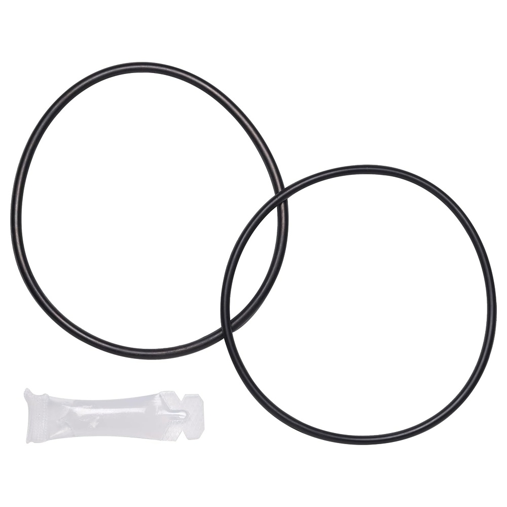 GE Replacement O-Ring for at-Home Water Filtration System | Prevents Liquid from Leaking from Sink & Water Filter System | Includes (1) Ring and (1) Tube of Silicone Lubricant | Black(2 Count (Pack of 1))