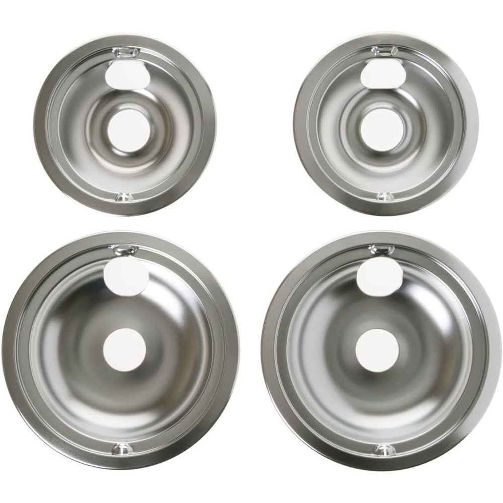 GE Appliances Range/Stove/Oven Drip Pan Set, 4-pack, GE Appliances Manufactured OEM Part,GE68C(Pack of 8)