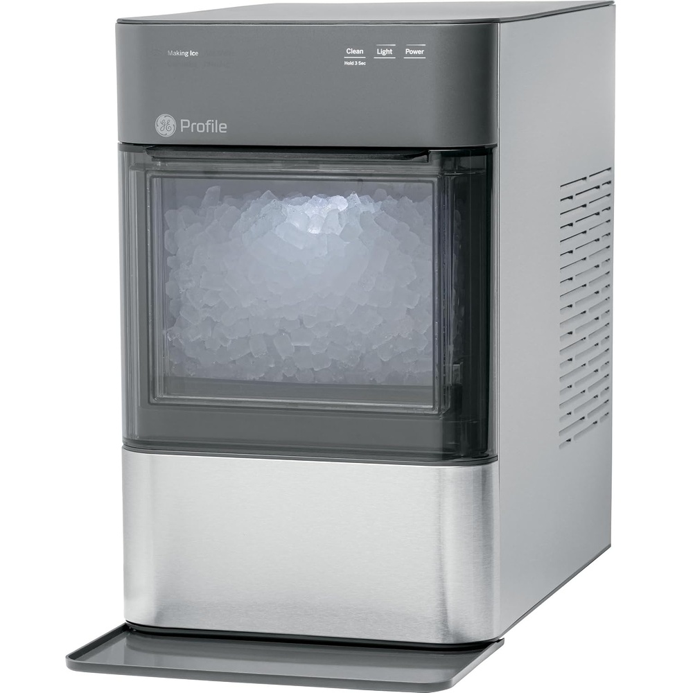 GE Profile Opal 2.0 Side Tank | 0.75 Gallon Water Tank Accessory for Nugget Ice Maker | Allows for 3X More Ice Before Refill | Stainless Steel(Stainless Steel)
