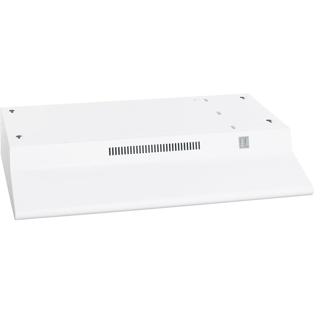 GE Under Cabinet Range Hood | 30-Inch Kitchen Exhaust Fan with 2 Speeds, Cooktop Lighting & Included Filter | Kitchen Essentials | Top or Rear Exhaust Capability | Non-Vented | 170 CFM | White(White)