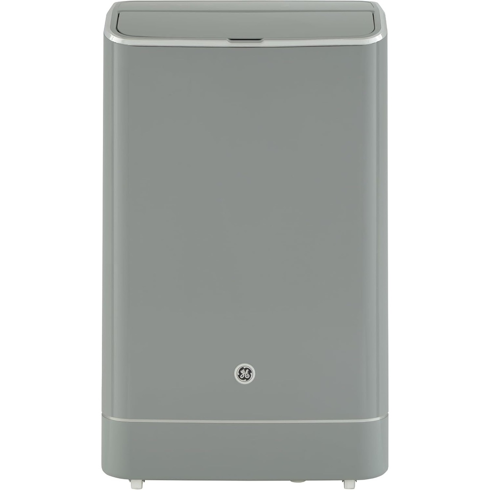 GE 10,500 BTU Portable Air Conditioner for Medium Rooms up to 450 sq ft., 3-in-1 with Dehumidify, Fan and Auto Evaporation, Dual Hose Compatible, Included Window Installation Kit, Grey