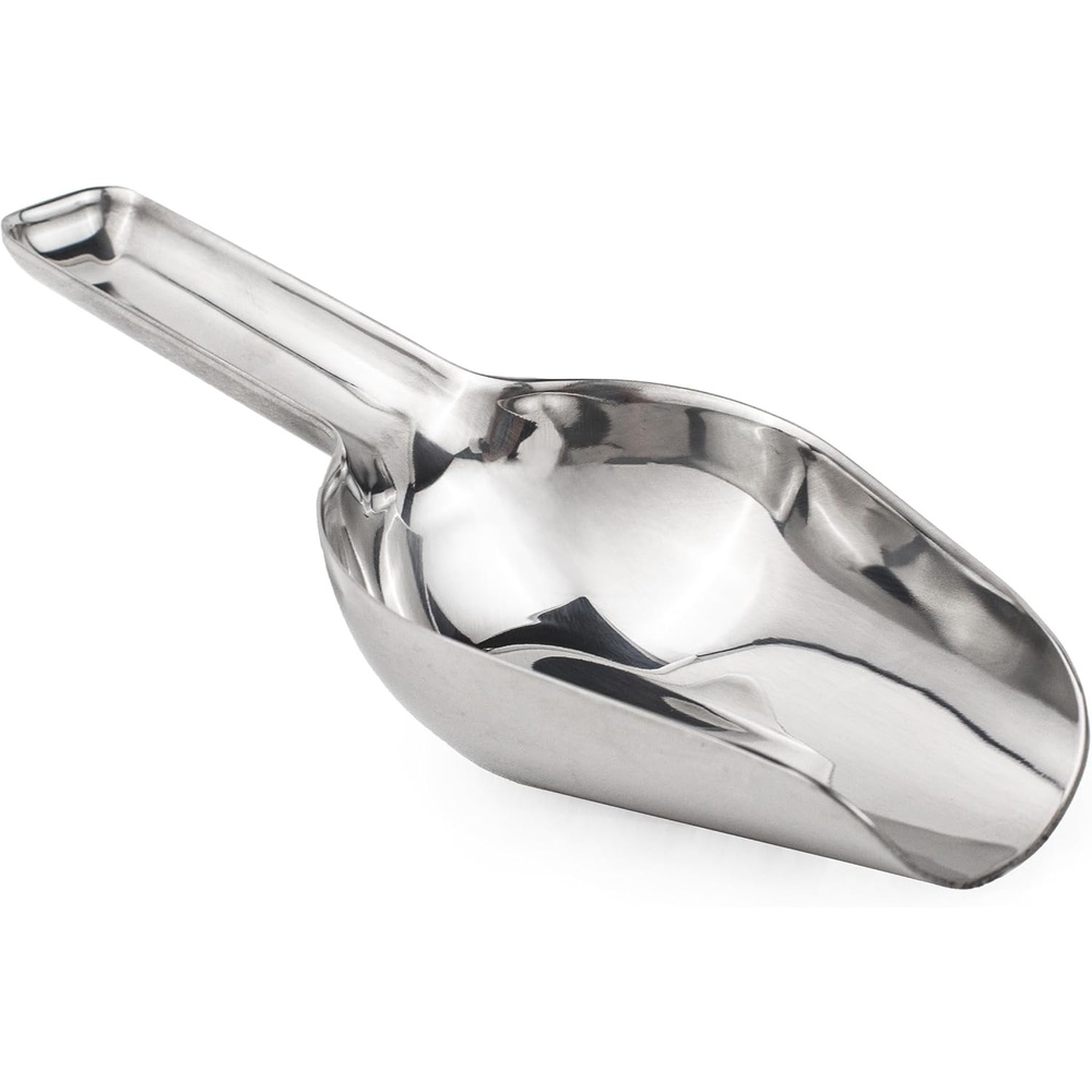 GE Profile Opal Stainless Steel Scoop, Ergonomic Grip, Dishwasher Safe, Works with Opal 2.0 Nugget Ice Maker(Stainless Steel)