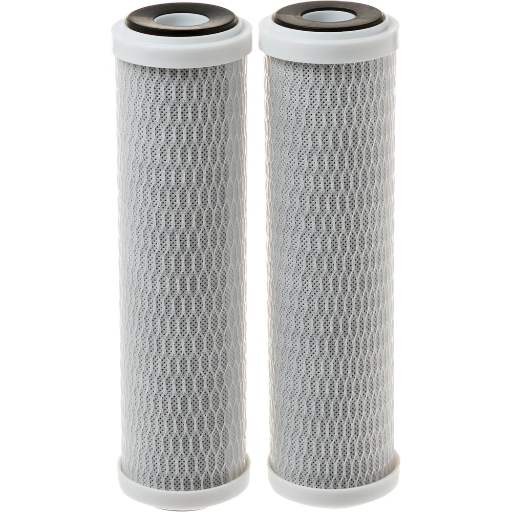 GE FX12P Under Sink Water Filter | Replacement for Reverse Osmosis System | NSF Certified: Reduces Sediment, Rust & Other Impurities from Water | Replace Every 6 Months for Best Results | 2 Filters(2 Count (Pack of 1))