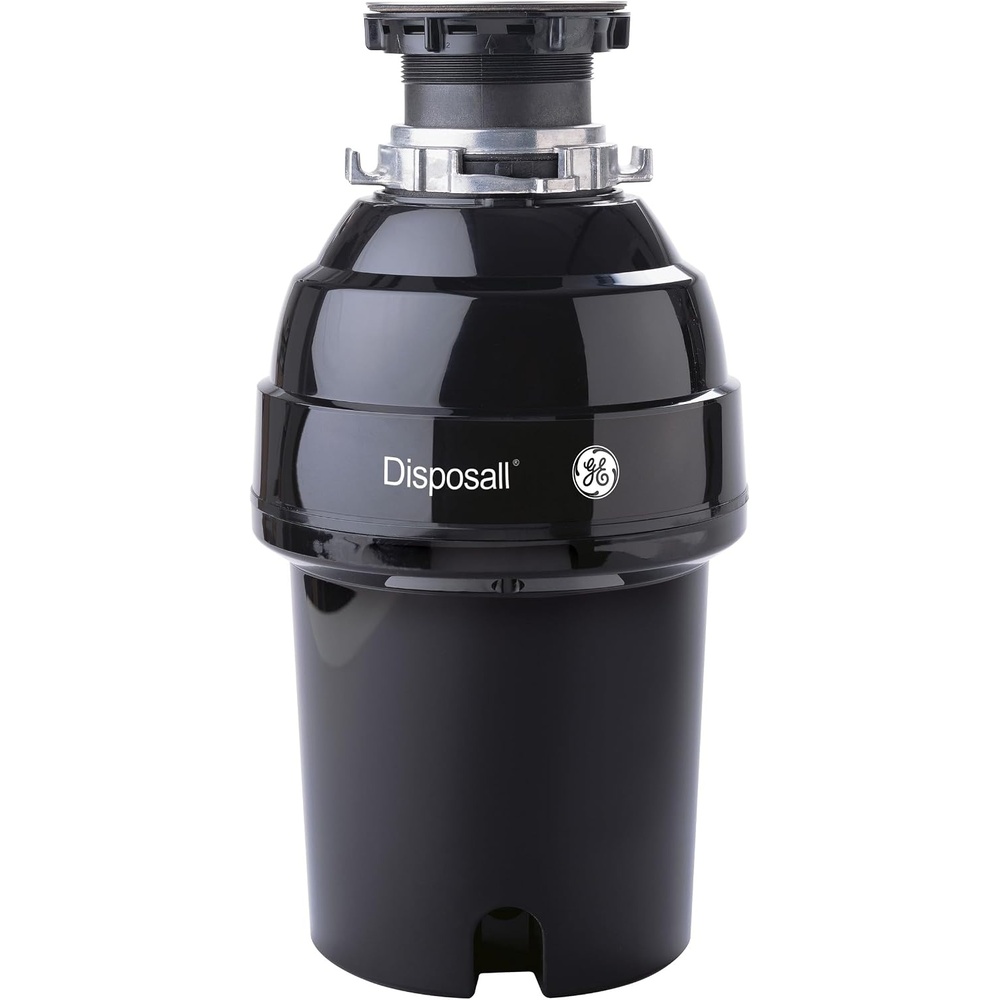 GE Disposall Continuous Feed 3/4 Horsepower Motor Garbage Disposer, Good for Grinding: Vegetable Peels & Small Bones, Easy Install Kit, Non-Corded, Recommended for 2-4 Person Homes, GFC720N(1 HP Non-Corded)