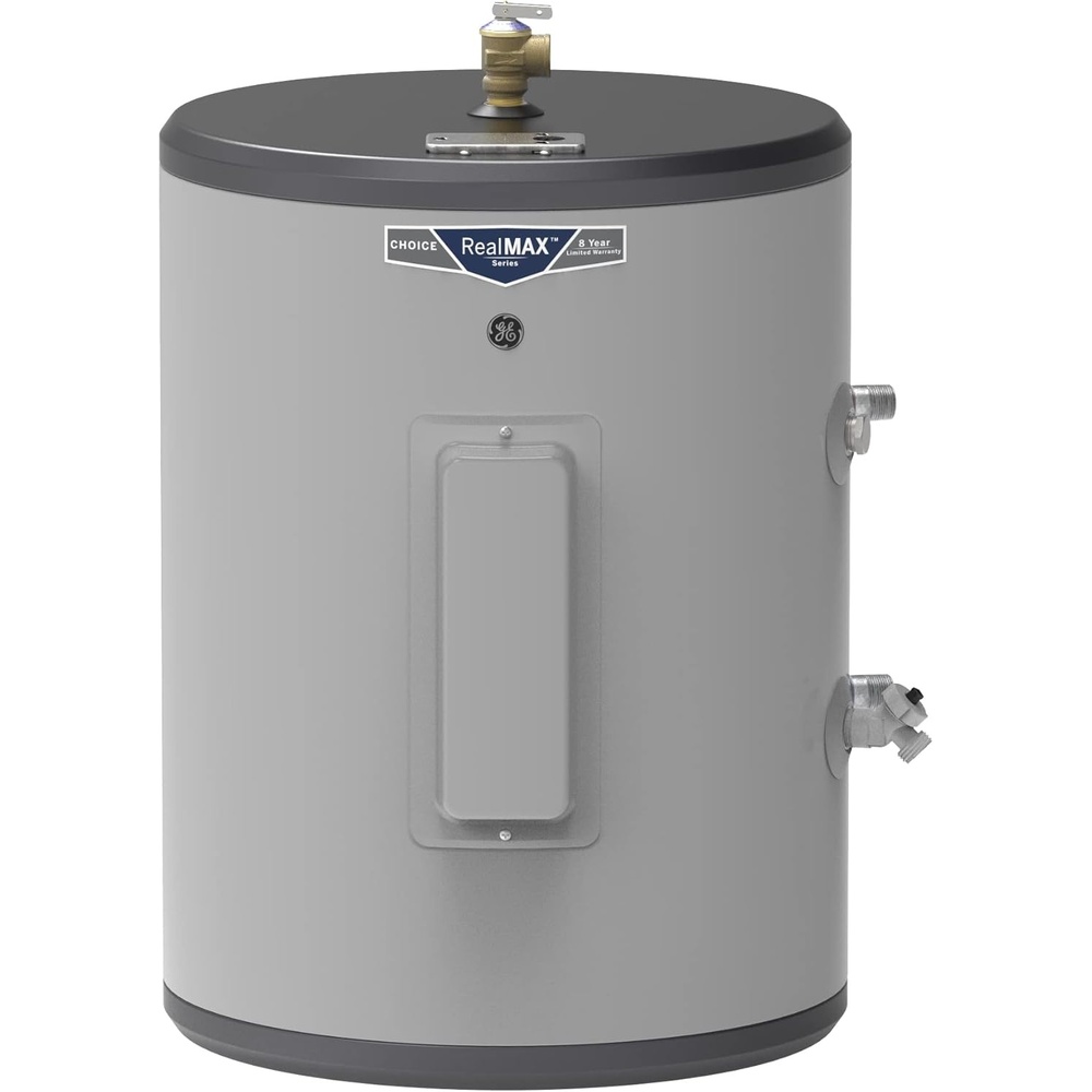 GE Appliances 18 Gallon Versatile Plug and Play Electric Water Heater with Adjustable Thermostat, Easily Installs Where You Want It, 120 Volt(18 Gallon)